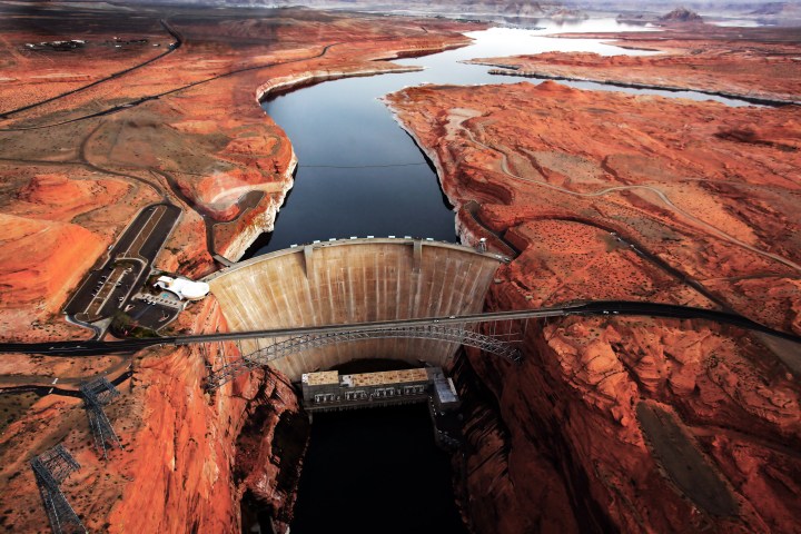 Glen Canyon Dam aerial view