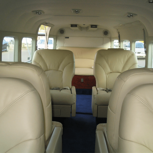 View of interior of smaller plane