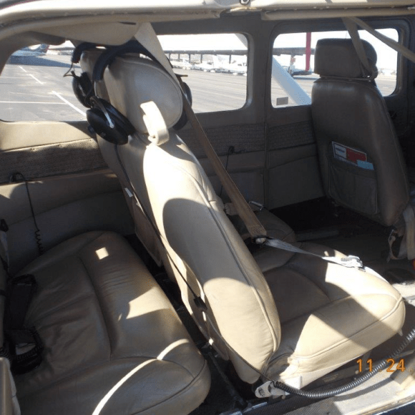 View of interior seating of plane