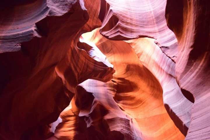Inside of Antelope Canyon